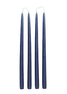 Pair Tapered Candles Baja Blue