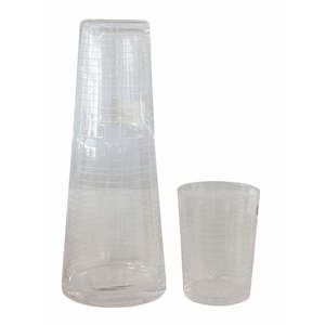 Glassware: Water Carafe & 2 Glasses Set