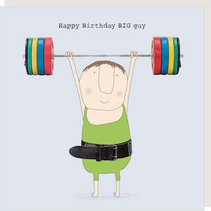 The Menfolk: Happy Birthday Big Guy Card