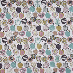 Apples Marshmallow Oilcloth