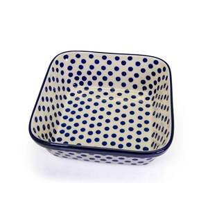 Boleslawiec Pottery: Square Salad Bowl