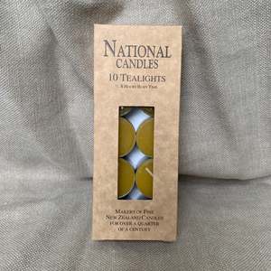 Candles Fragrance: Packet 10 Beeswax Tealights