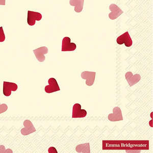 Dining: Emma Bridgewater Pink Hearts Napkin