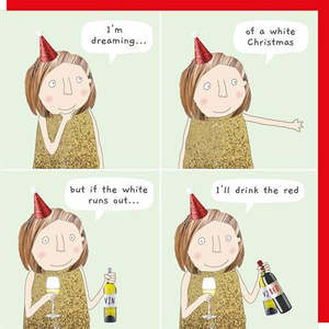 Stationery: White Christmas Card