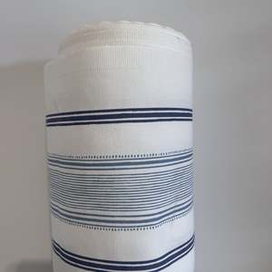 Heacham Stripe Dark Seapsray Fabric