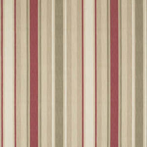Awning Stripe Raspberry Fabric