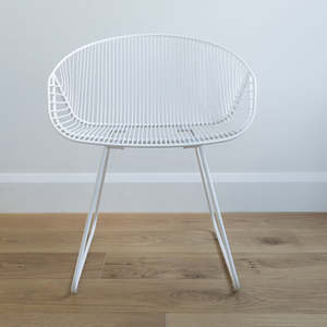 Outdoor Fabrics: Portobello Chair White