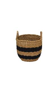 Baskets: Round Stripe Basket - Small