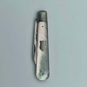 Sterling Silver & Mother Of Pearl Pocket Knife