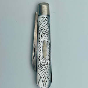 Sterling Silver & Mother of Pearl Pocket Knife