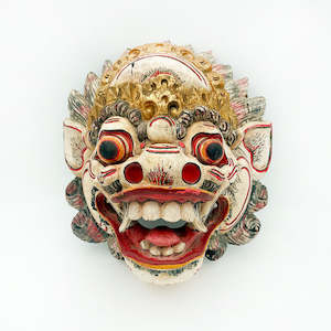 Antique Hand-Carved Balinese Hindu Barong Mask