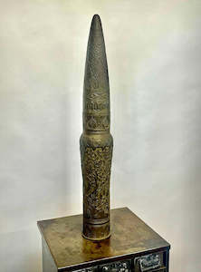 Incredible Trench Art Artillery Shell