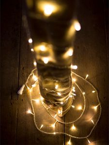 24V STRING fairy lights 10M warm white on CLEAR wire