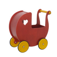 Moover Wooden Pram-red