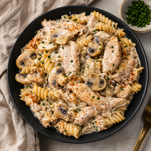 Creamy Chicken Stroganoff