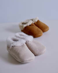 Children Babies: Lambskin Booties