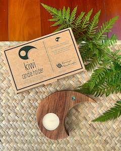 Woodware: Kiwi Candle Holder - Rimu Wood