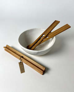 Kitchen Tools & Utensils: Salad Servers - Rimu