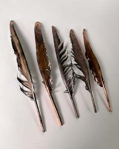 Sculpture: Copper Feathers - Extra Large