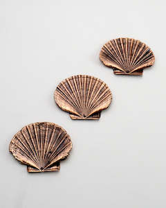 Copper Scallop Shell Flat