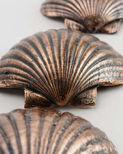 Sculpture: Copper Scallop Shell