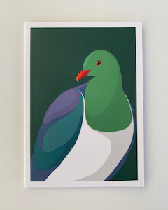 Gift Wrapping Services: Keruru Greeting Card - By Artist Cathy Hansby
