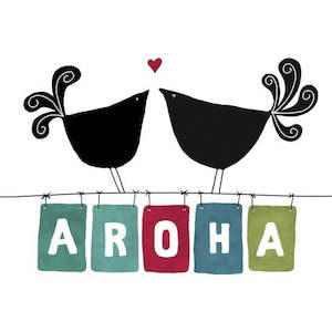 Gift Wrapping Services: Greeting Card - Love on the Line