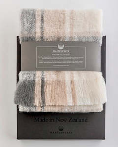 Organic Merino Scarves: Organic Merino Scarf - Plaid