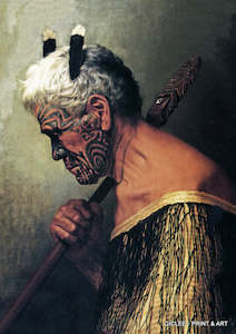 Vintage Art Print - C. F Goldie - Te Aho o Te Rangi Wharepu - Ngati Mahuta