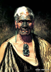 Goldie Vintage Prints: Vintage Prints - C. F Goldie - Te Aho o Te Rangi Wharepu - Ngati Mahuta