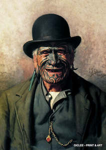 Goldie Vintage Prints: Art Print - C. F Goldie - Te Aho o Te Rangi Wharepu - Ngati Mahuta