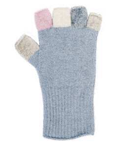 Knitwear Possum Merino: Multi Colour Fingerless Merino Possum Gloves - 4 Variations