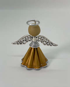 Upcycled Coffee Pod - Angel Decoration Gold