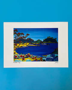 Jo May Design: Art Print by Jo May - Matapouri Bay