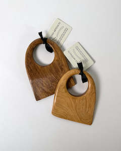 Nz Made Homeware: Handcrafted Wooden Chopper | Black Maire