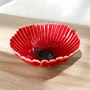 Ceramic Gerbera - Mini Bowl in Red