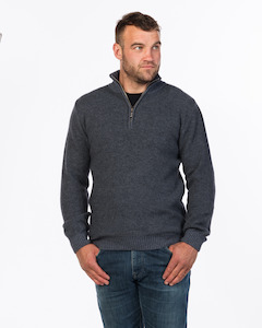 Men: Men's Half Zip Textured Sweater