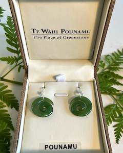 Accessories: Greenstone Koru Drop Earrings