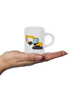 New Zealand Made: Kids Fluffy Mug - Digger