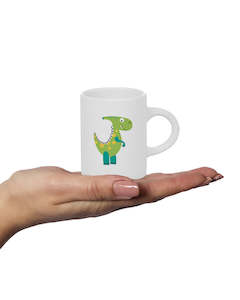 New Zealand Made: Kids Fluffy Mug - Dinosaur T Rex