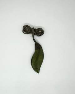 Greenstone | Pounamu - Bound Leaf Pendant