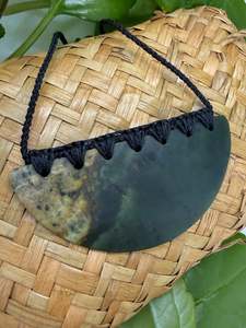 Nz Made Greenstone Pounamu Jewellery: Greenstone - Pounamu | Bound Kōuma (Breastplate) - Medium