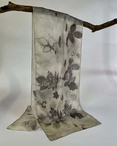 Botanical Print Silk Scarf | Small | Rose & Geranium
