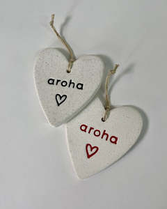 Ceramic Hearts by Michelle Bow - Aroha
