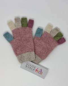 Possum Merino Children's Fingerless Gloves
