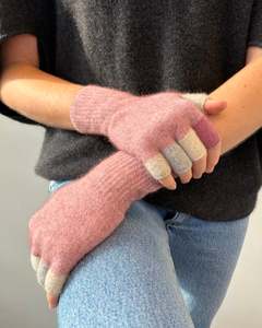 Accessories: Possum Merino Multicolour Fingerless Gloves