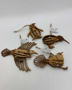 Kiwiana Hanging Decorations | Upcycled 3D Kitsets