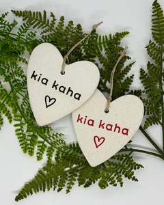 Ceramic Hearts by Michelle Bow - Kia Kaha