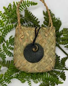 New Zealand Made: Pounamu | Greenstone Koru Disc - Medium