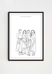 3-4 People Illustration